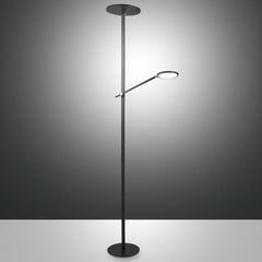 Regina LED-lattiavalaisin lukuvarrella, 2fl, musta