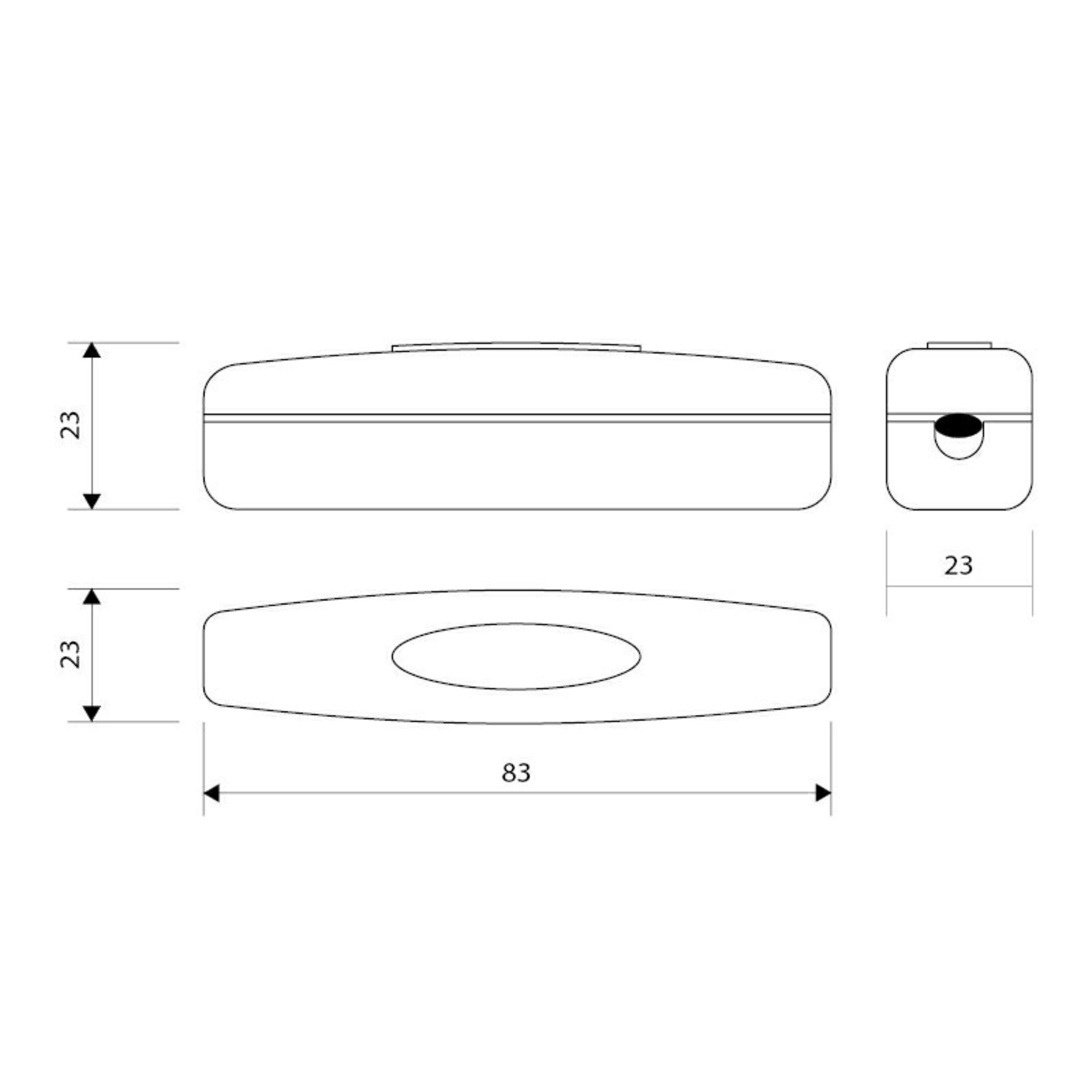 Dimmer AllDim 4-100W Black - Raxon