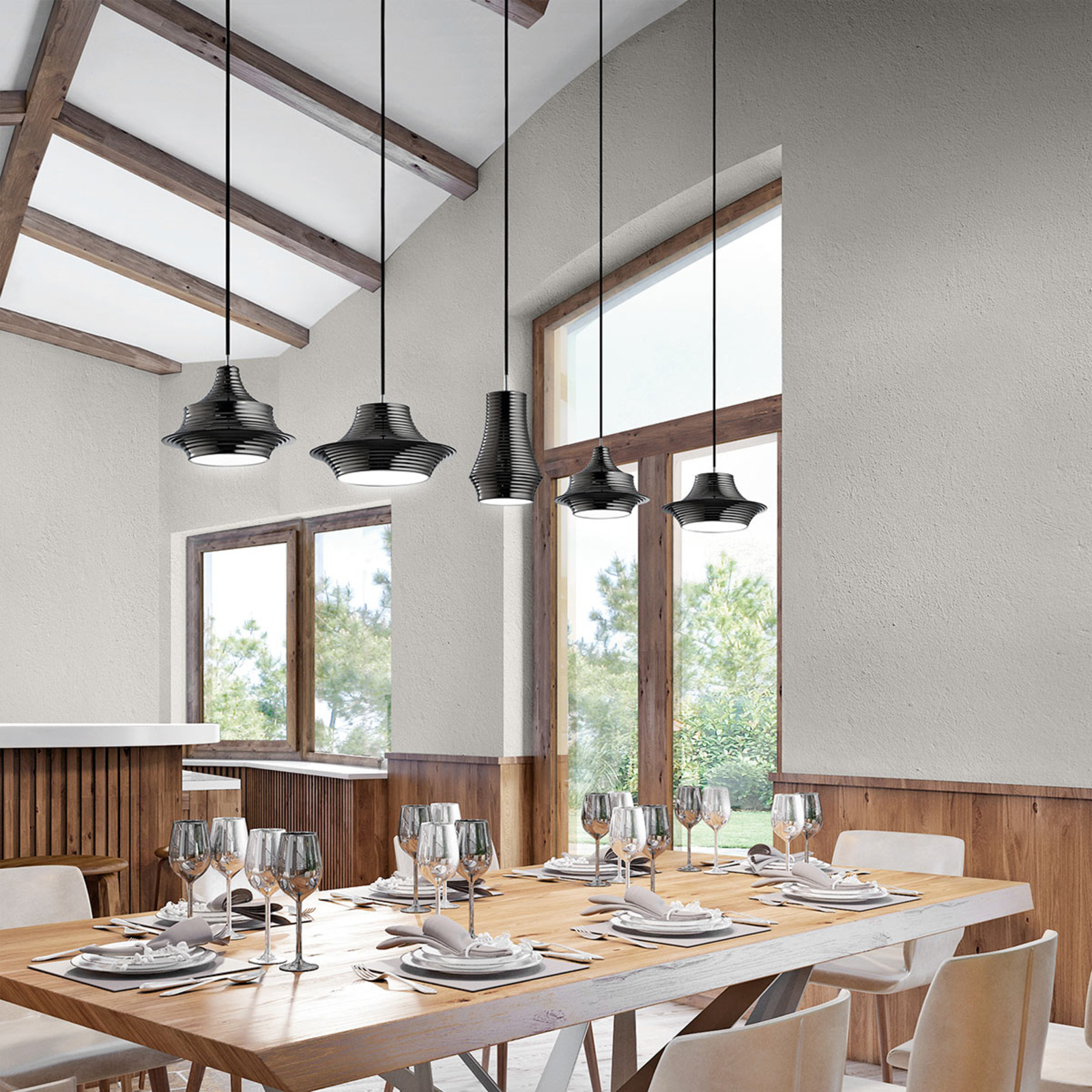 Bover Tibeta 02 - Designer-LED-Pendelleuchte