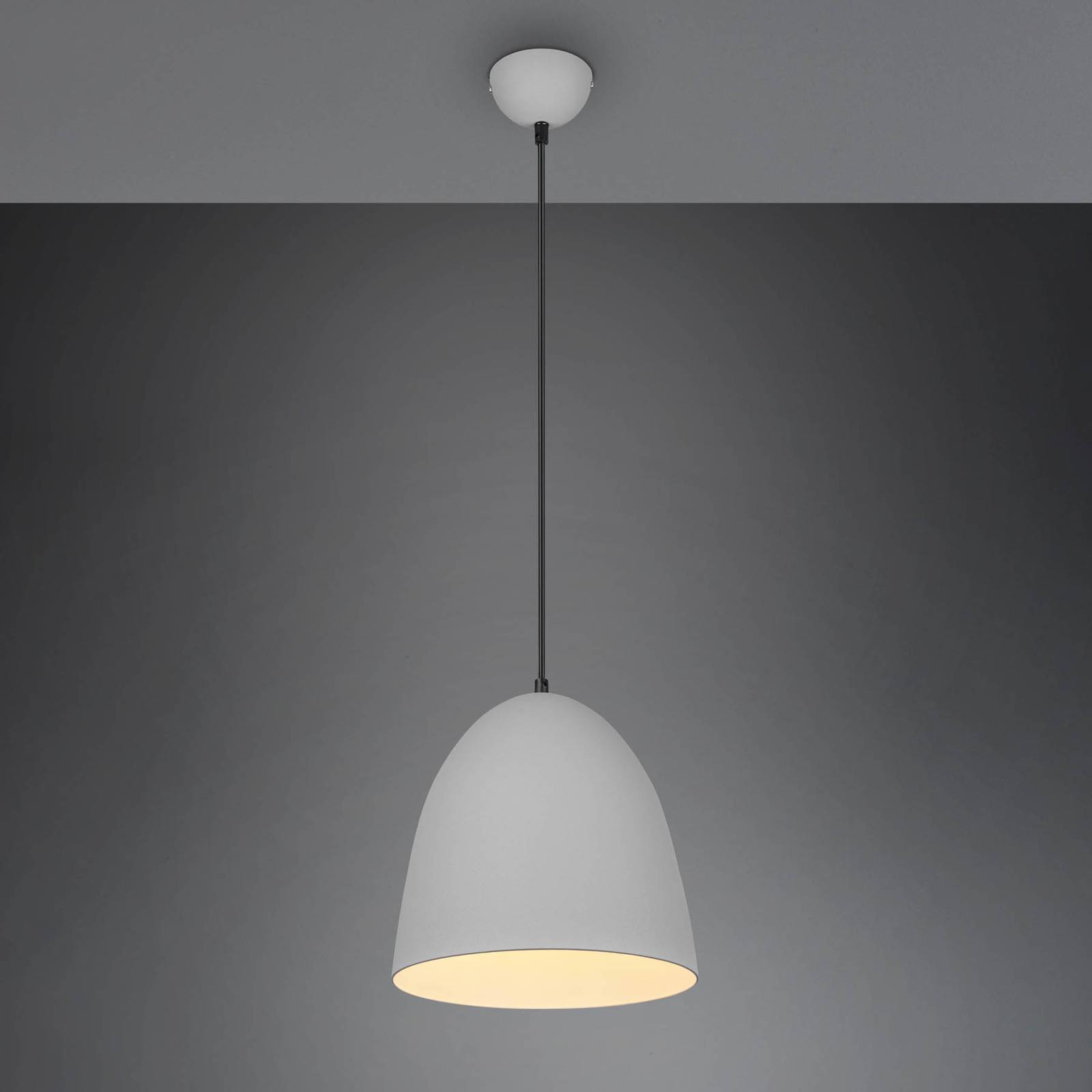 Image of Reality Leuchten Lampada a sospensione Tilda, 1 luce, grigio, Ø25cm