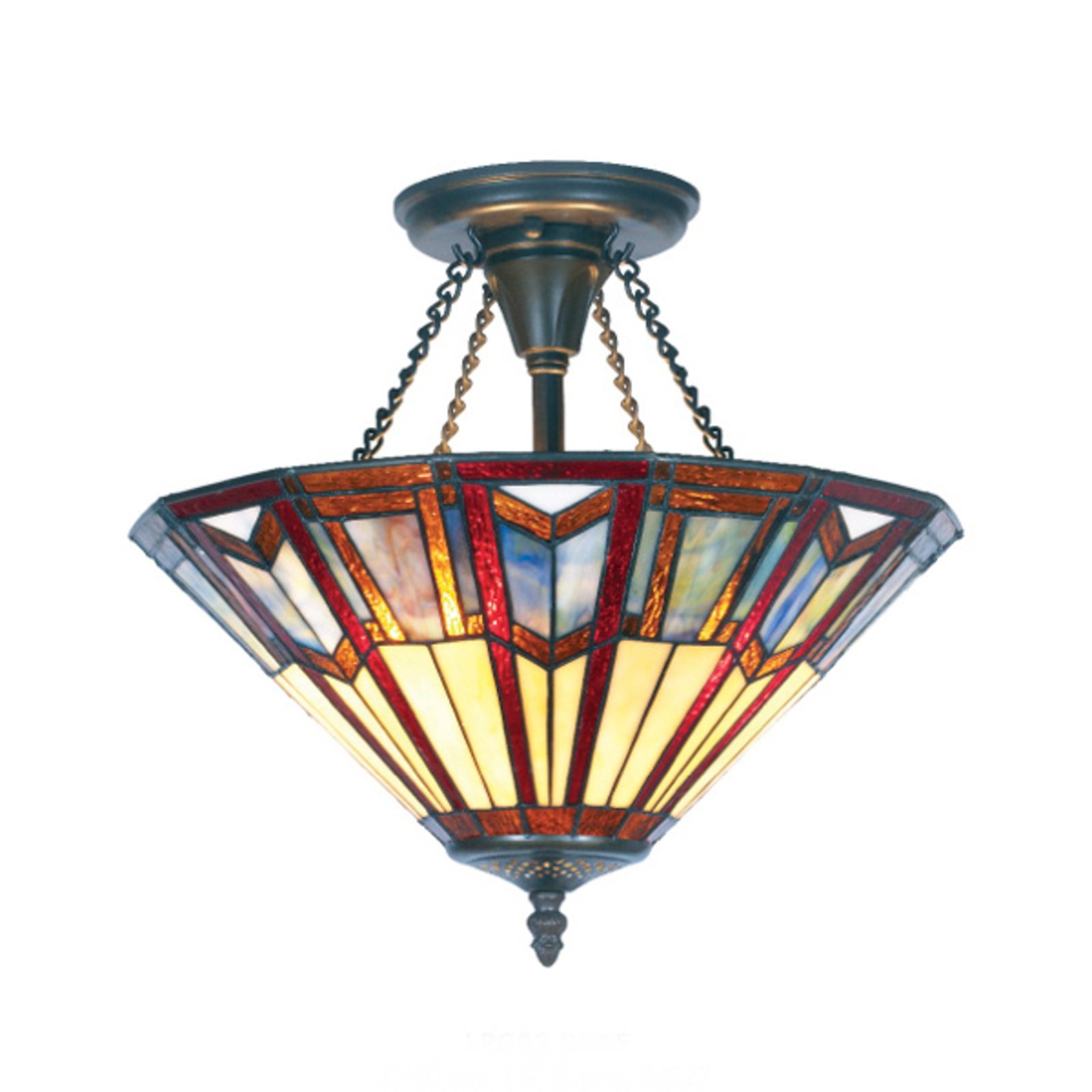 LILLIE - plafondlamp in Tiffany-stijl