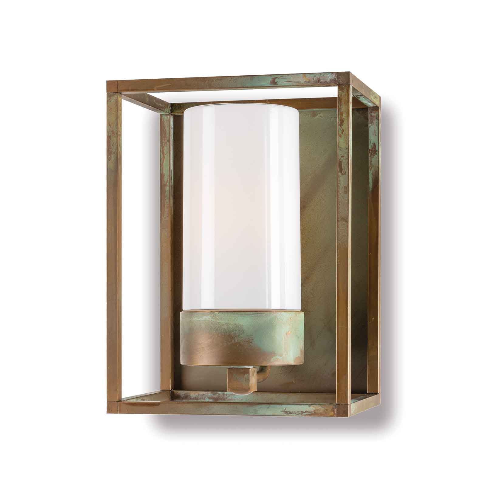 Lauko sieninis šviestuvas Cubic³ 3366 žalvaris antikvarinis/opal