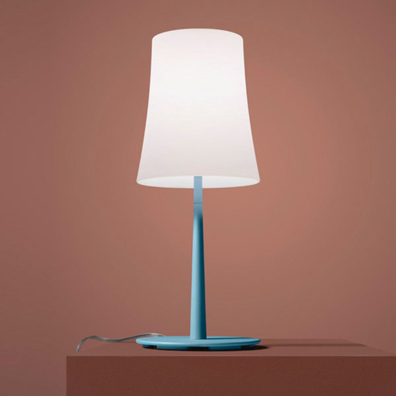 Birdie Easy Pöytävalaisin Opaque Light Blue - Foscarini