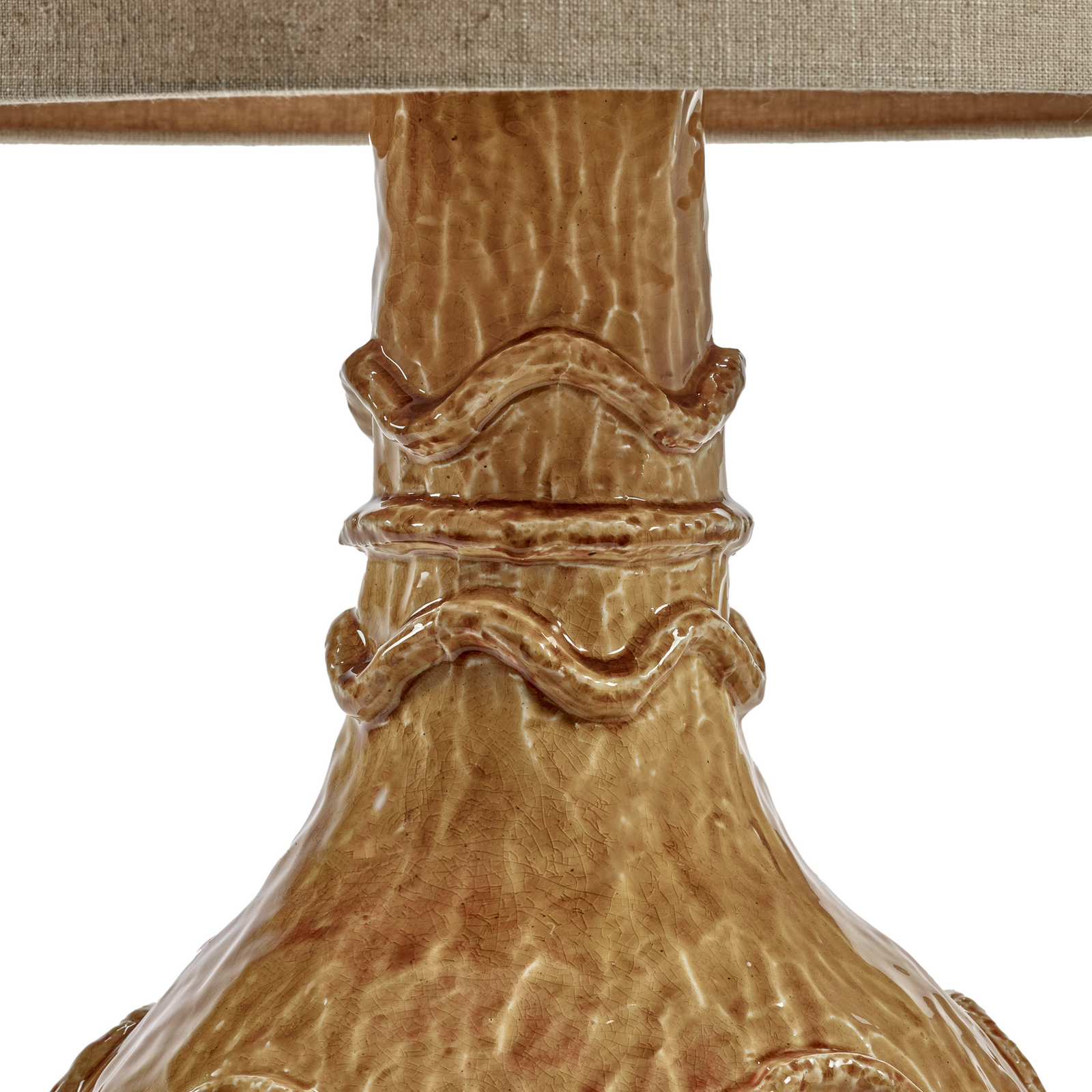 OCHER GEORGIA bordlampe, gul, steingods, tekstil, høyde 92 cm – Serax OCHER GEORGIA bordlampe, gul, steingods, tekstil, høyde 92 cm – Serax