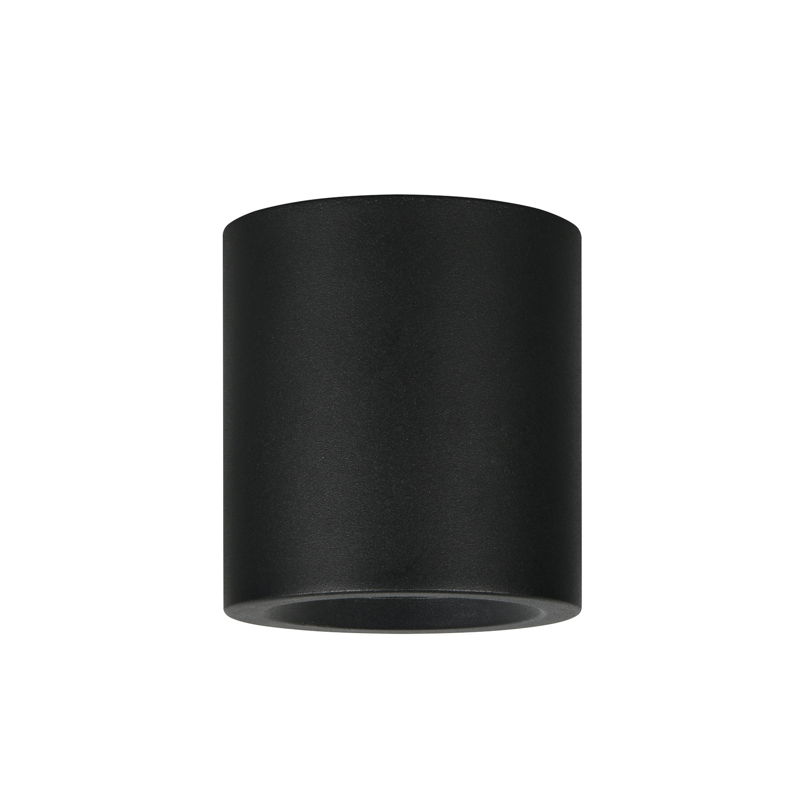 Laelamp Biscotto, mattmust, Ø 9,5 cm, metall, IP44 Laelamp Biscotto, mattmust, Ø 9,5 cm, metall, IP44