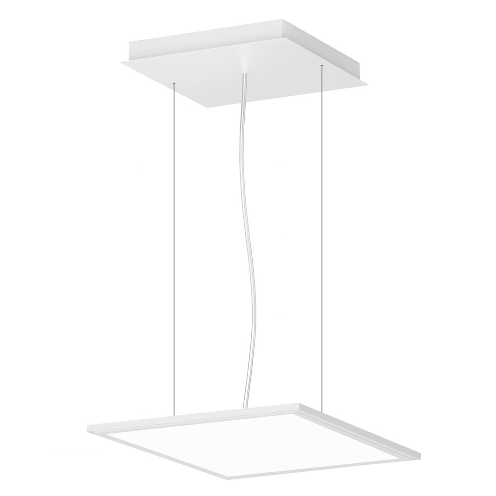 LED-Hängeleuchte FL Square 300 PL OP 30x30cm 27W