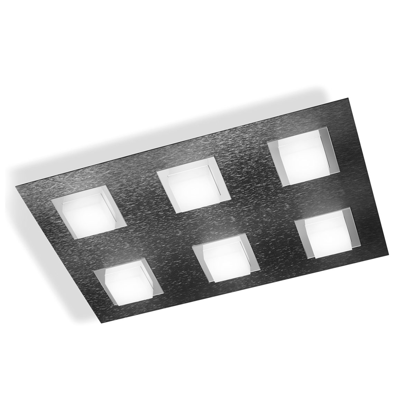 GROSSMANN Basic LED-Deckenleuchte 6flg., anthrazit