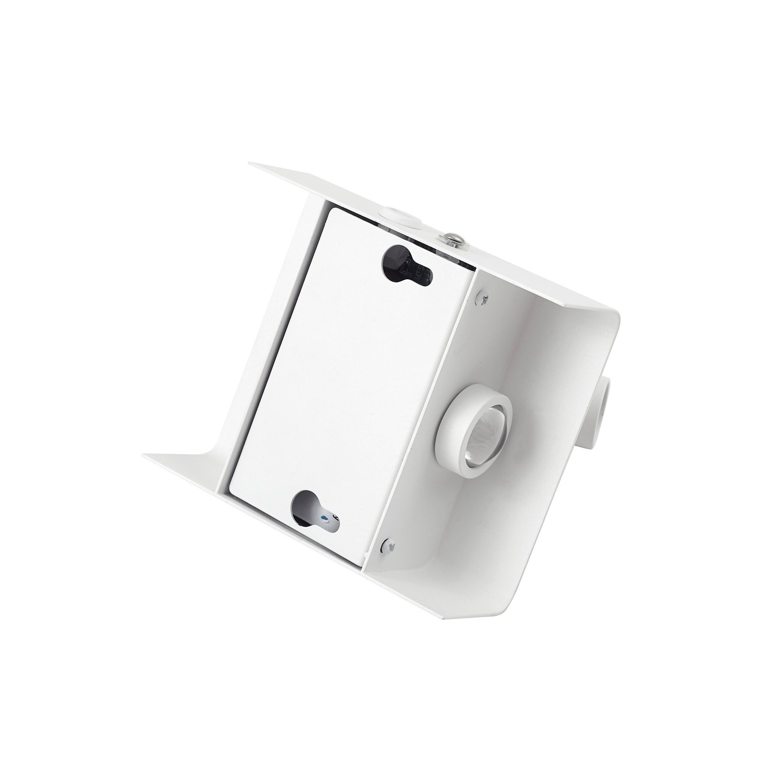 Lindby LED wall light Agit, white, metal, touch dimmer