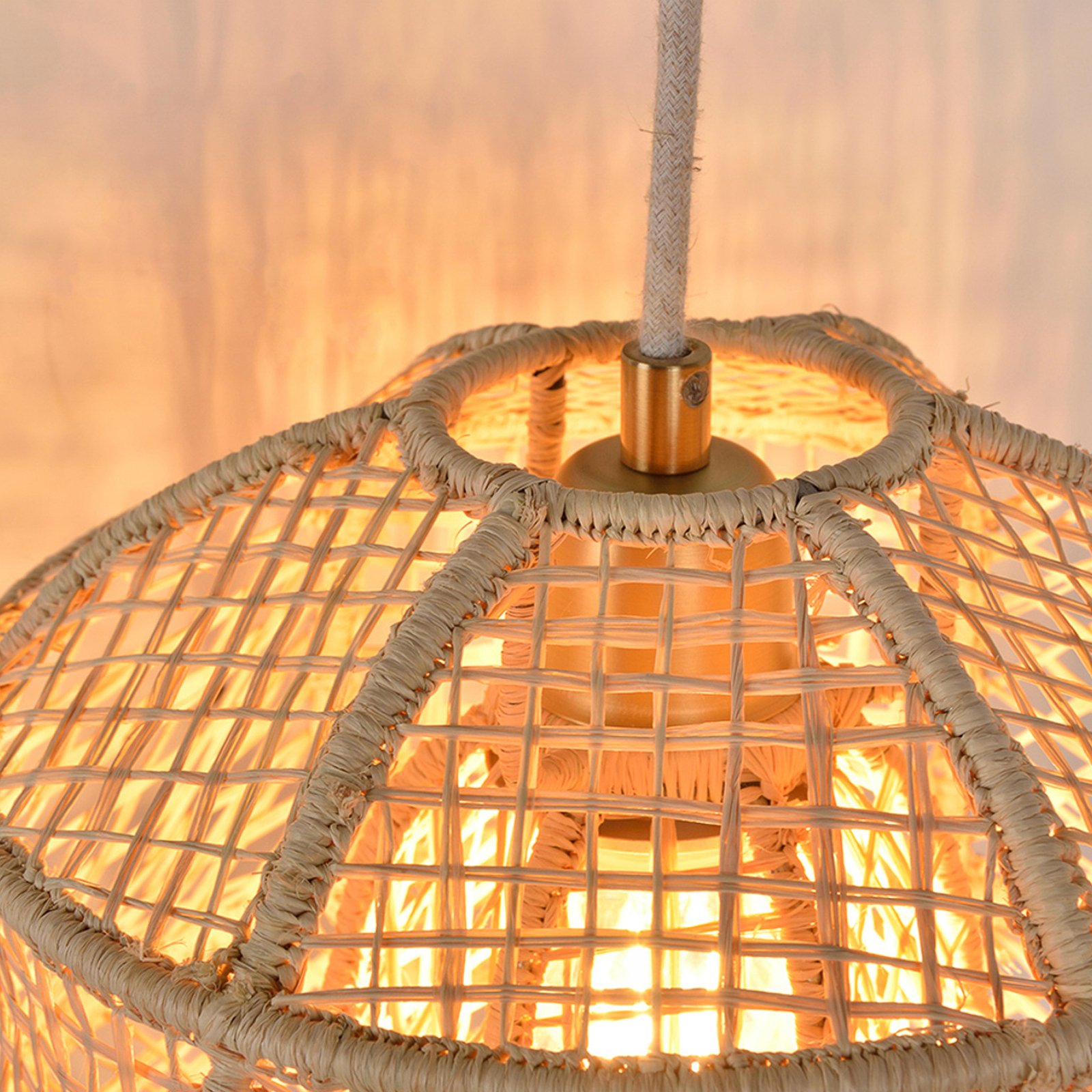 Odyssée Wandleuchte Palmfaser Ø28cm - MARKET SET Odyssée Wandleuchte Palmfaser Ø28cm - MARKET SET