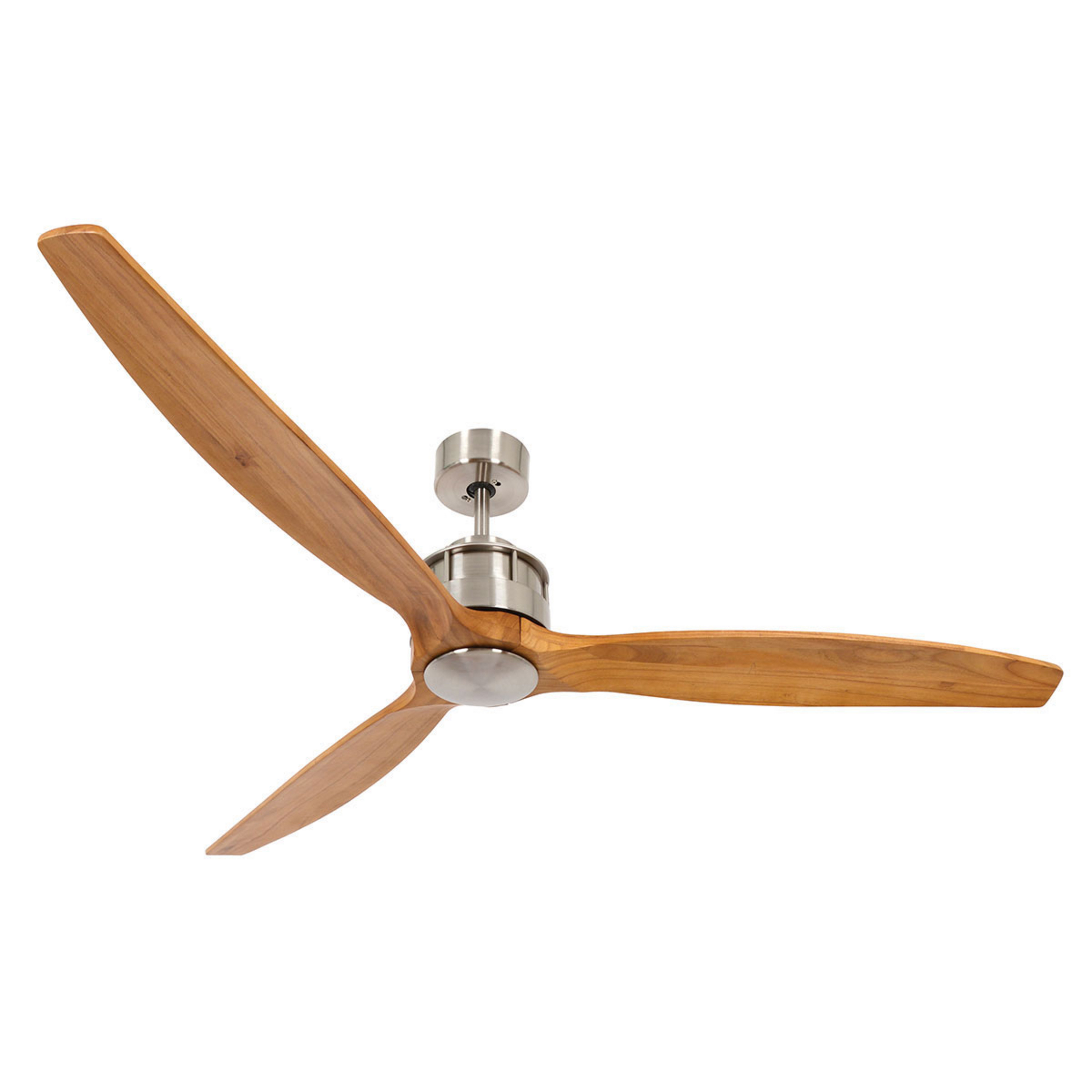 Airfusion Akmani Deckenventilator leise, teak/chrom - Beacon