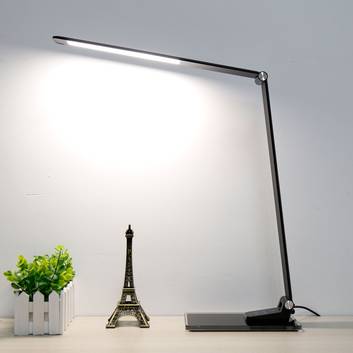 Lampe de bureau LED Starglass avec socle en verre