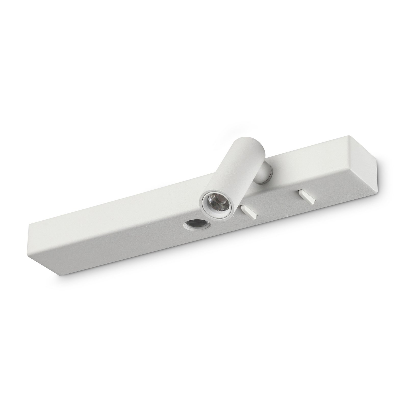 Ideal Lux LED wall lamp Bonne Nuit 2, white, 22 cm, metal
