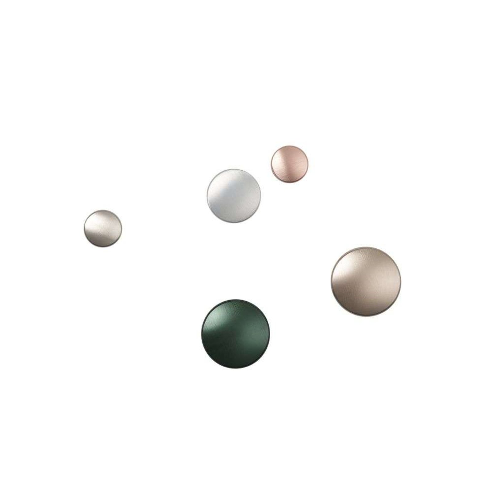 Dots Metal Set of 5 Aluminum - Muuto