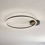 Giotto LED ceiling light, 1-bulb, black