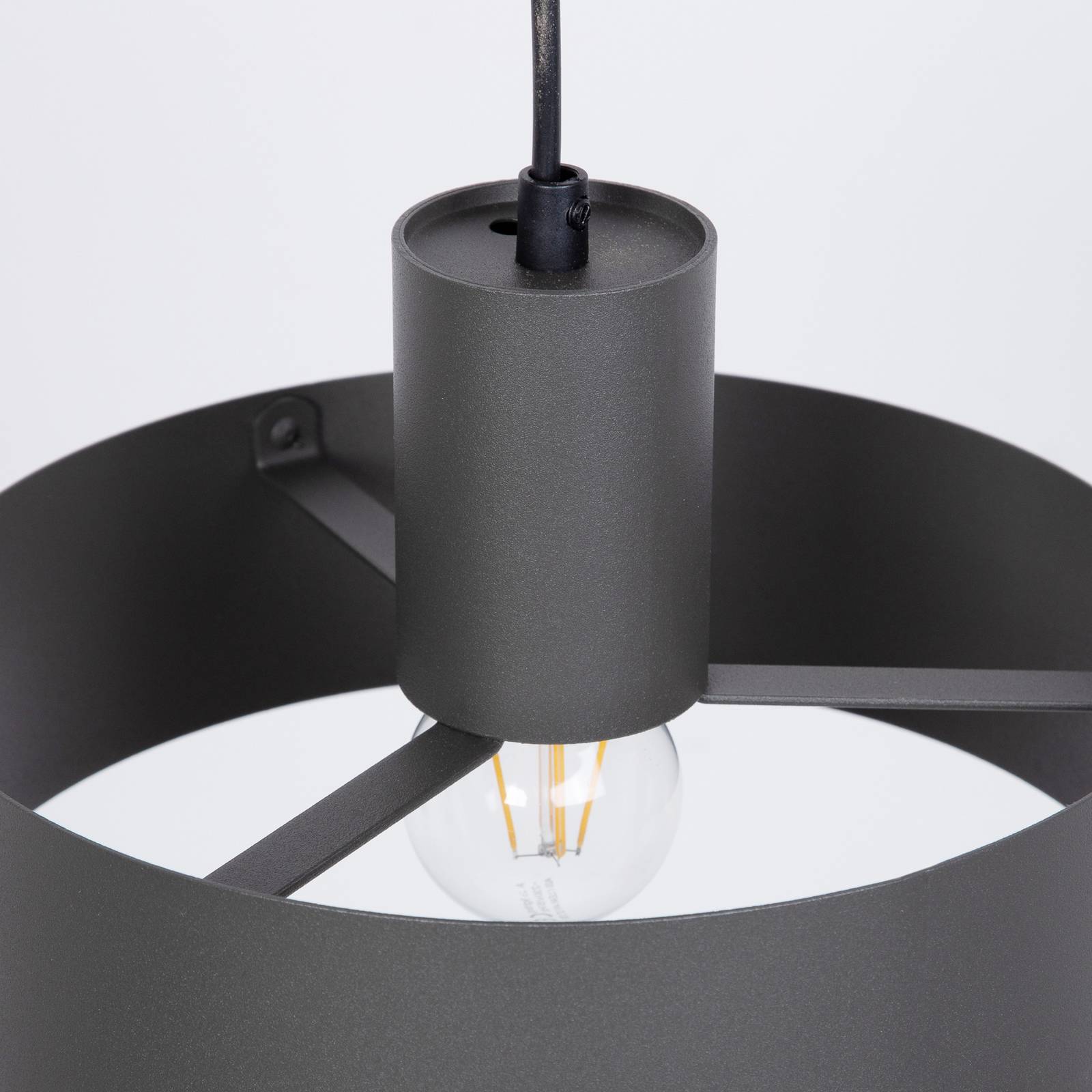 Hängeleuchte Rif M, olivgrün, 1-flammig, Ø 25 cm, Stahl günstig online kaufen