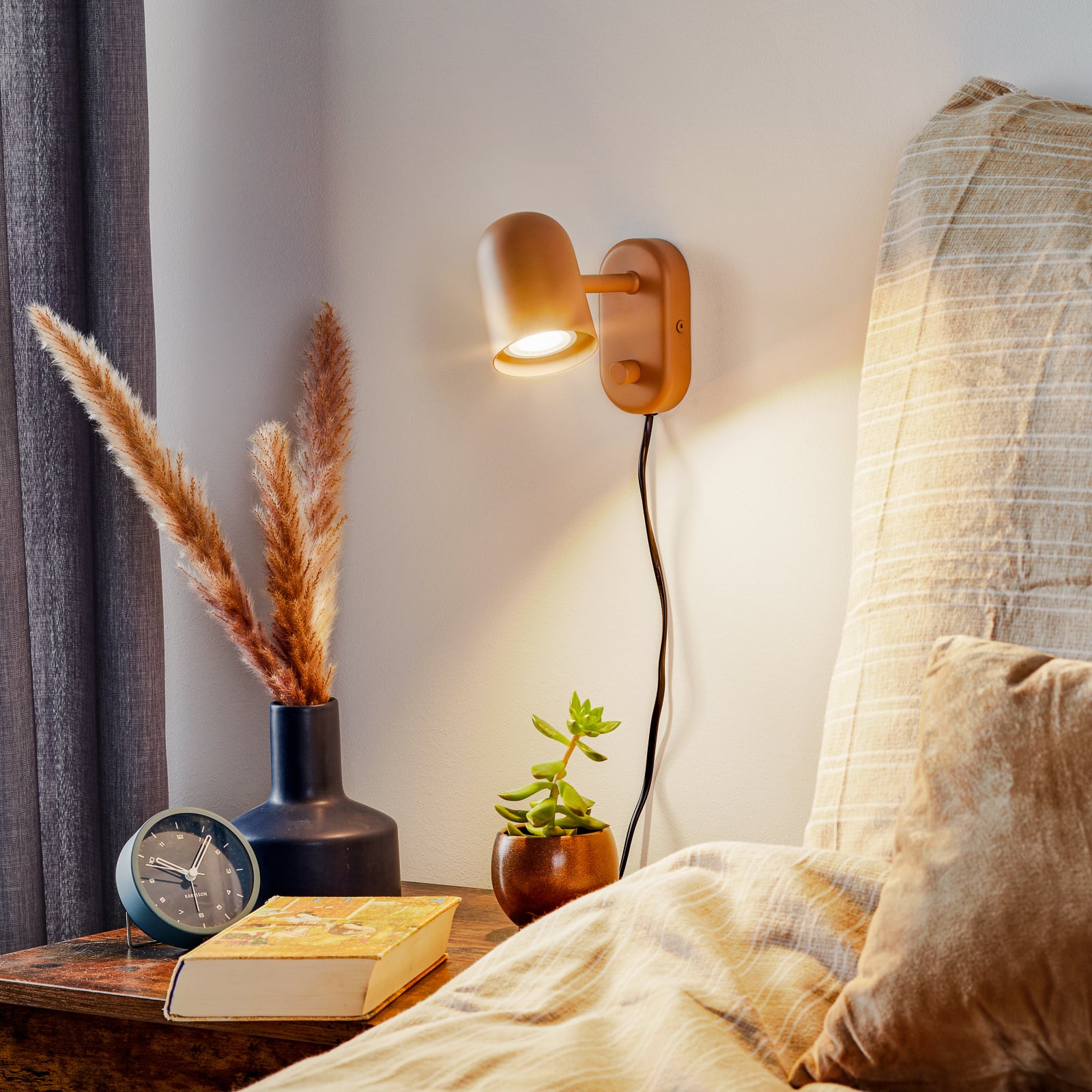 Nástenné svetlo Buddy wall béžová - Northern