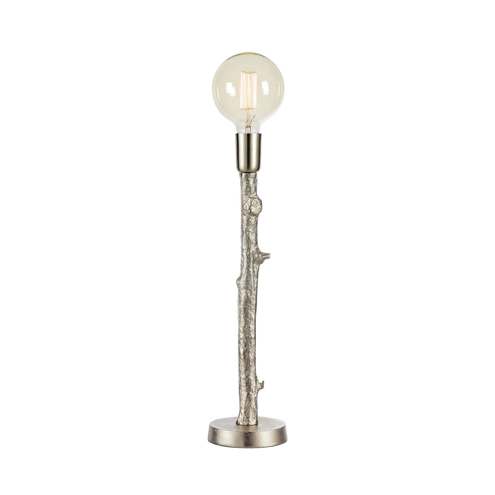 Tischleuchte Ramo, silberfarben, Metall, Höhe 53 cm