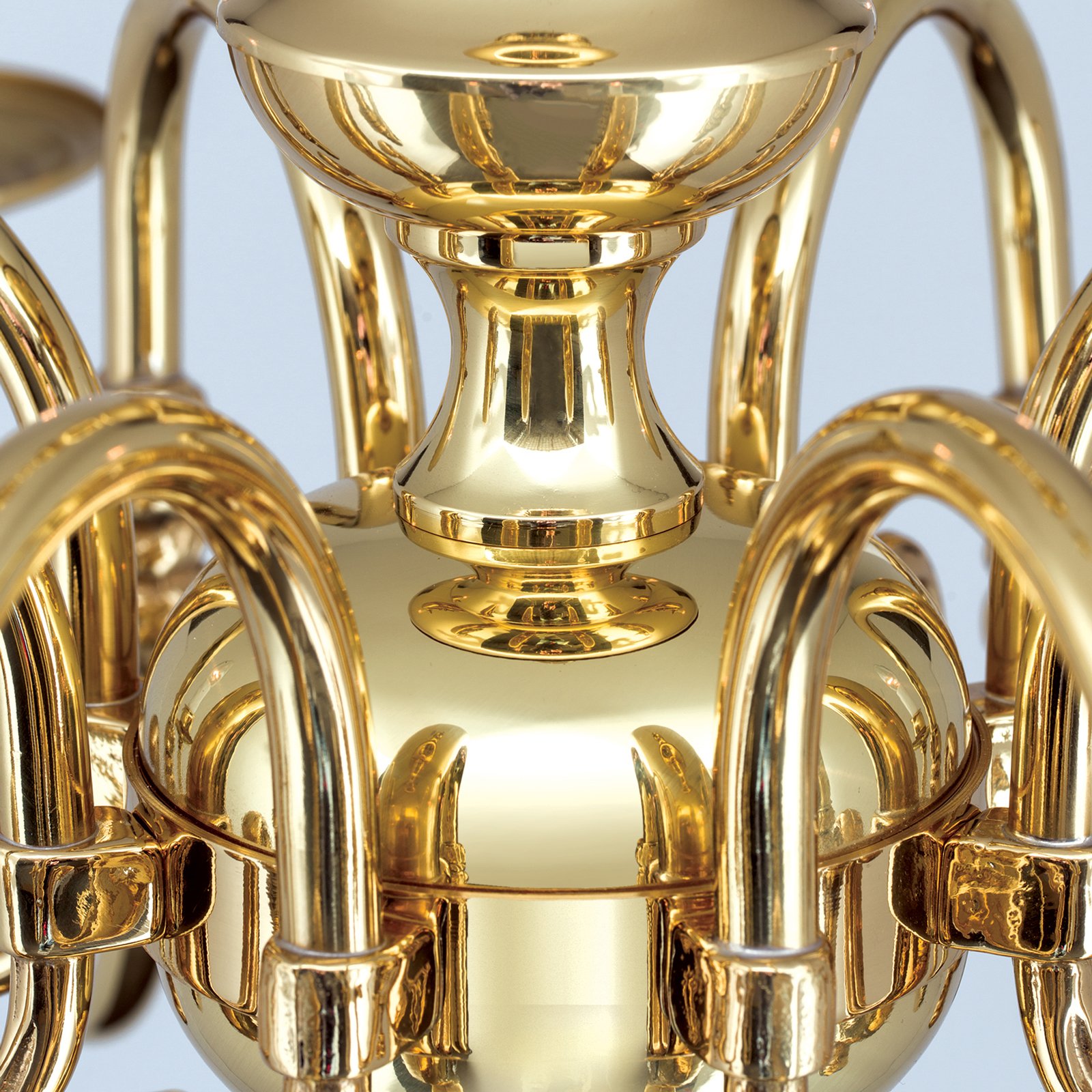 Imke Chandelier 8 Bulbs Polished Brass