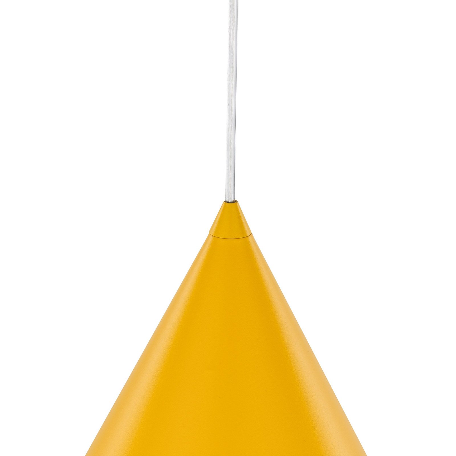 Cono pendant light, 1-bulb, Ø 32 cm, yellow