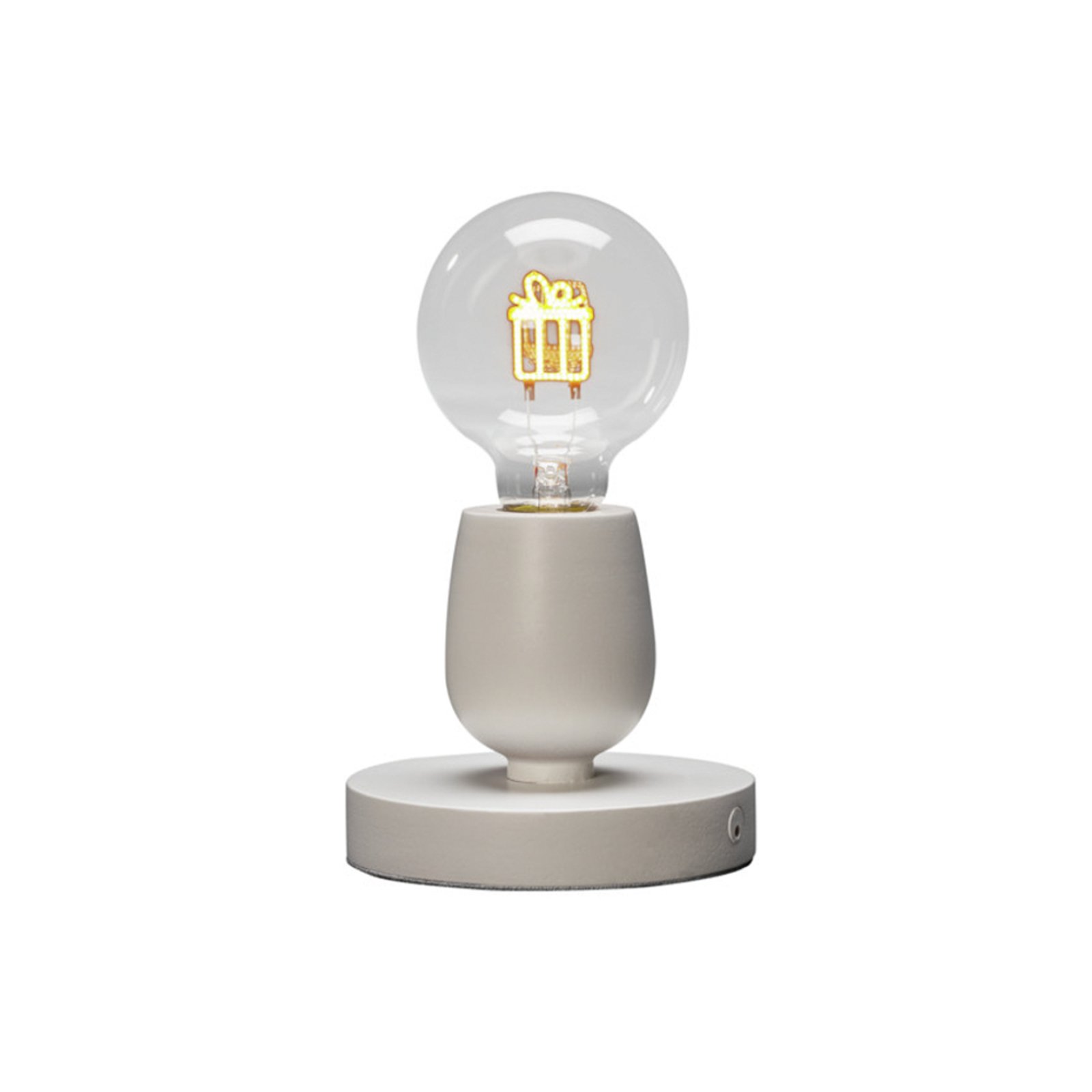 LED tafel-sfeerlamp van hout, geschenk-filament