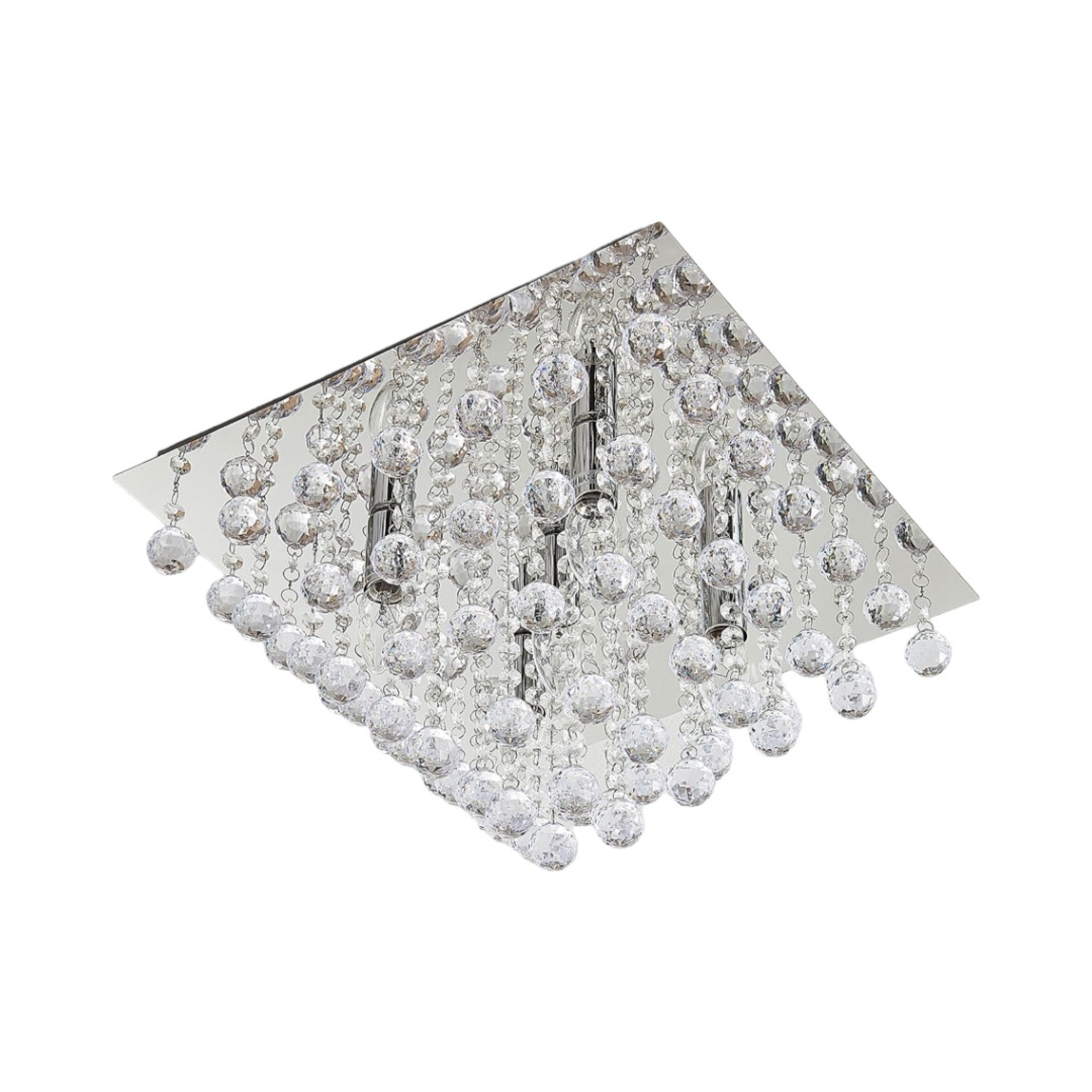 Annica: lámpara de techo con cortinaje en acrílico