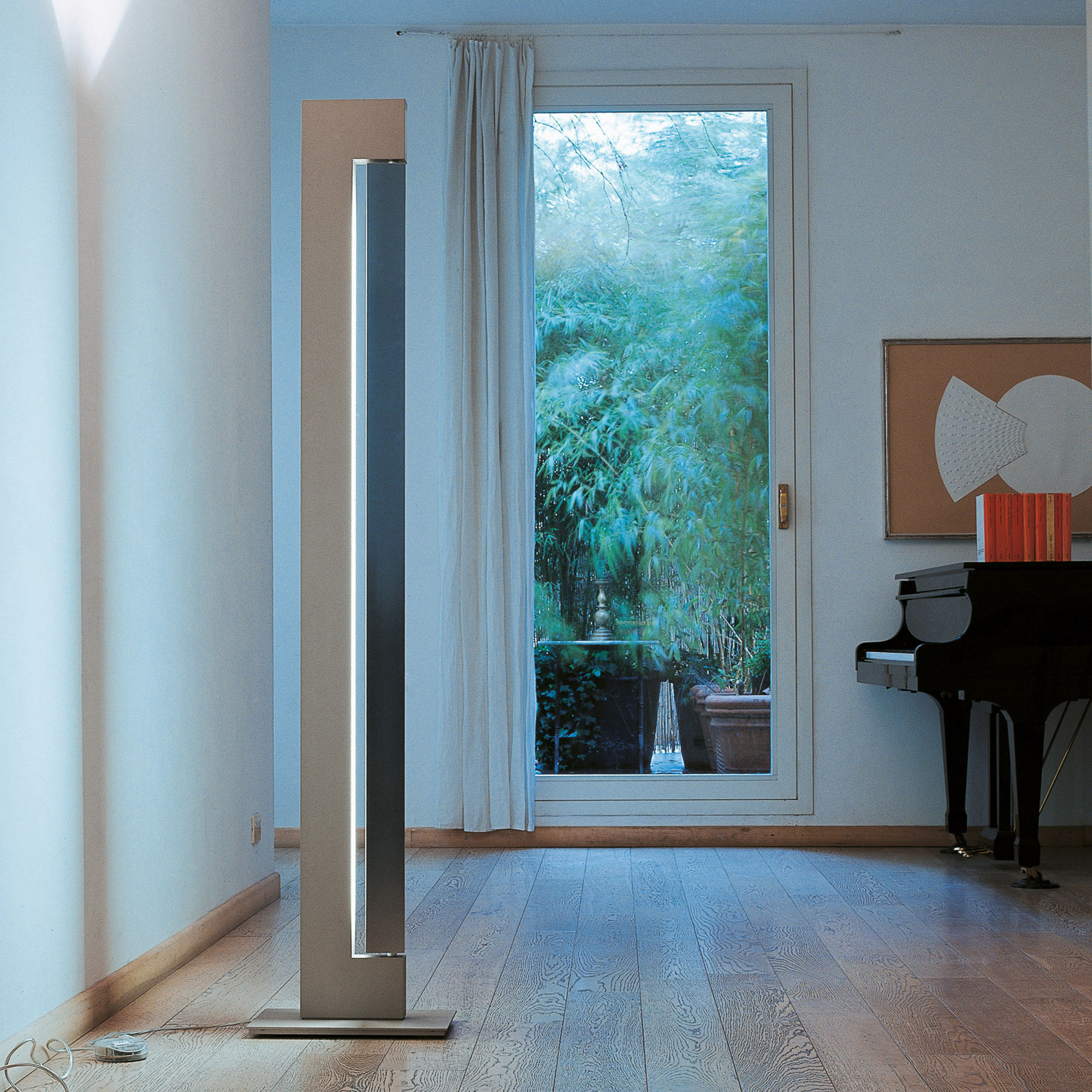 Nemo Ara lampadaire dim-to-warm crème/alu