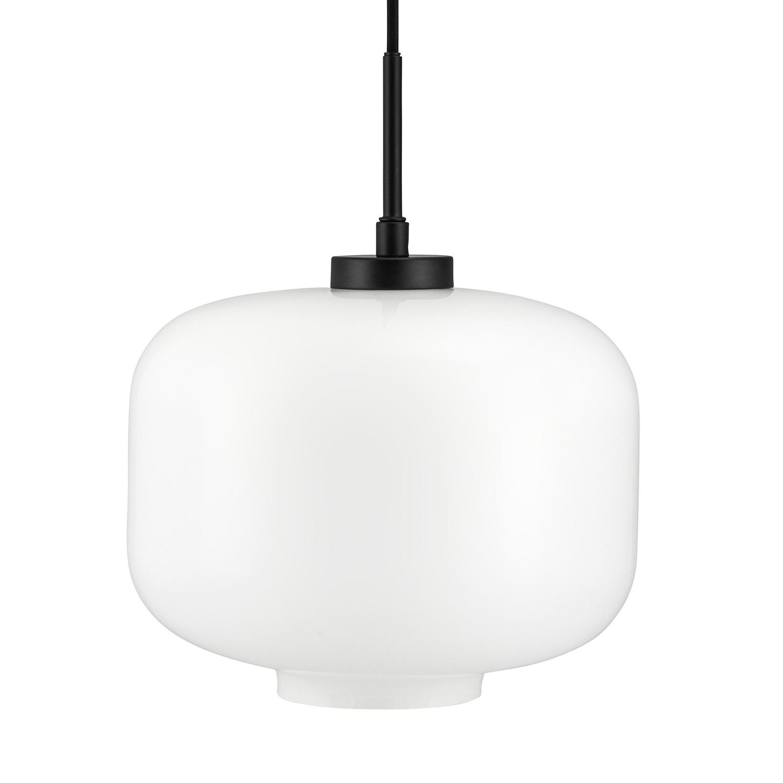 Dyberg Larsen Arp hanglamp, zwart, glas, Ø 30 cm