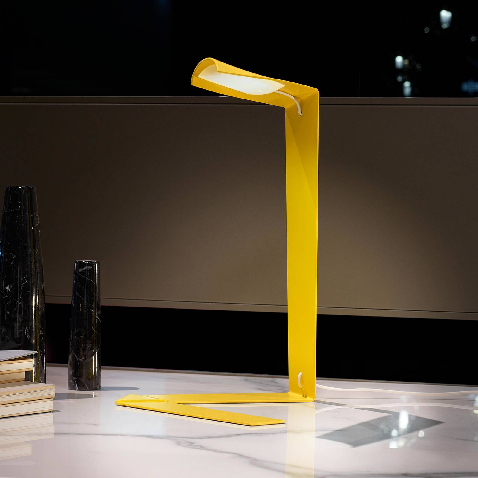 Prandina Elle T1 lampe à poser LED jaune