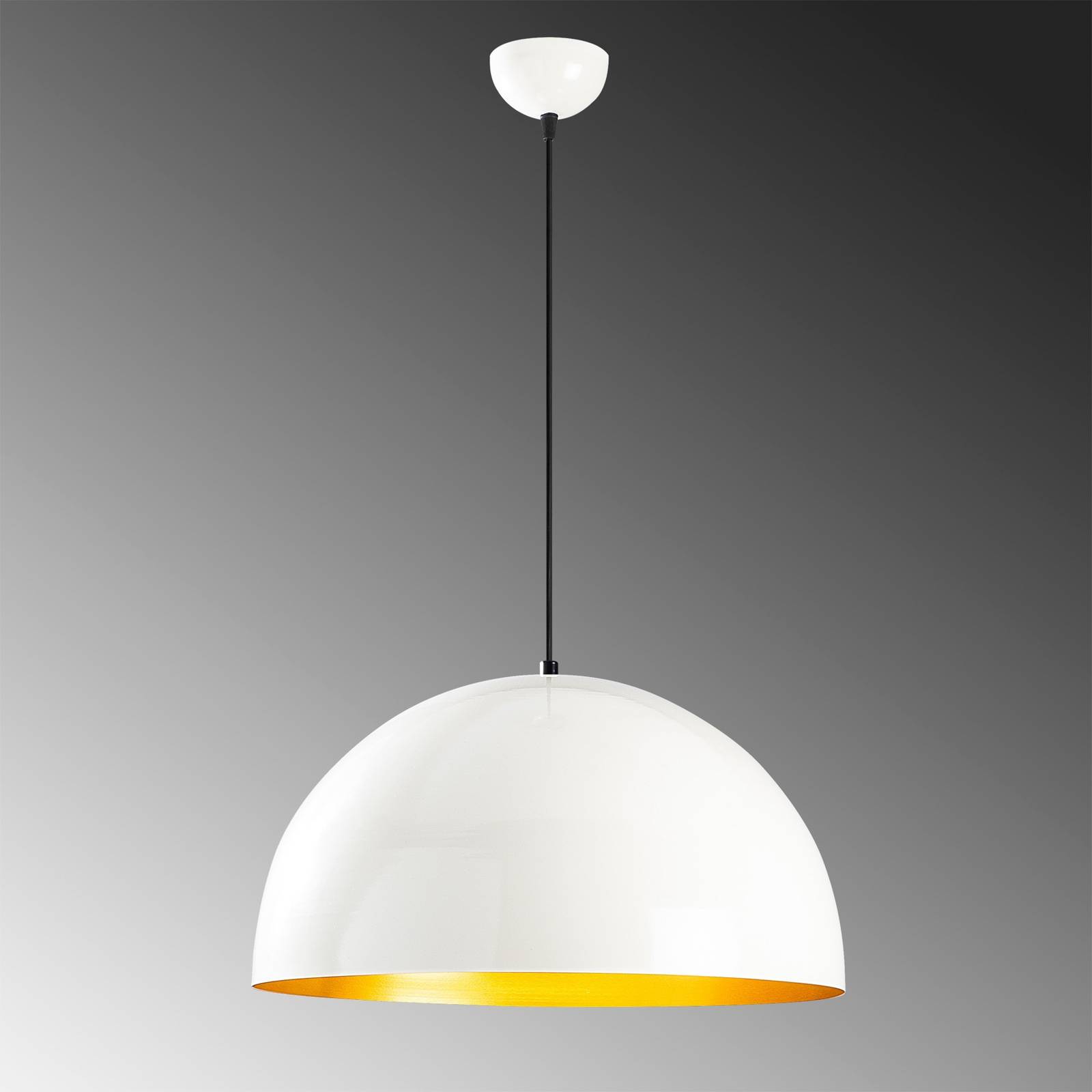 Lampa wisząca Berceste 234-S Ø50cm biały/złoty