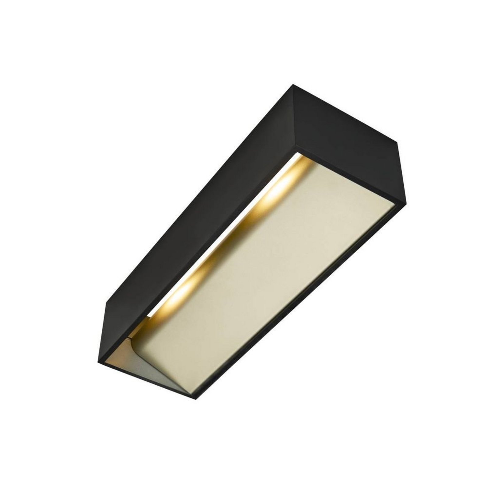 Logs In L Aplique de Pared LED Dim-To-Warm Black/Gold - SLV