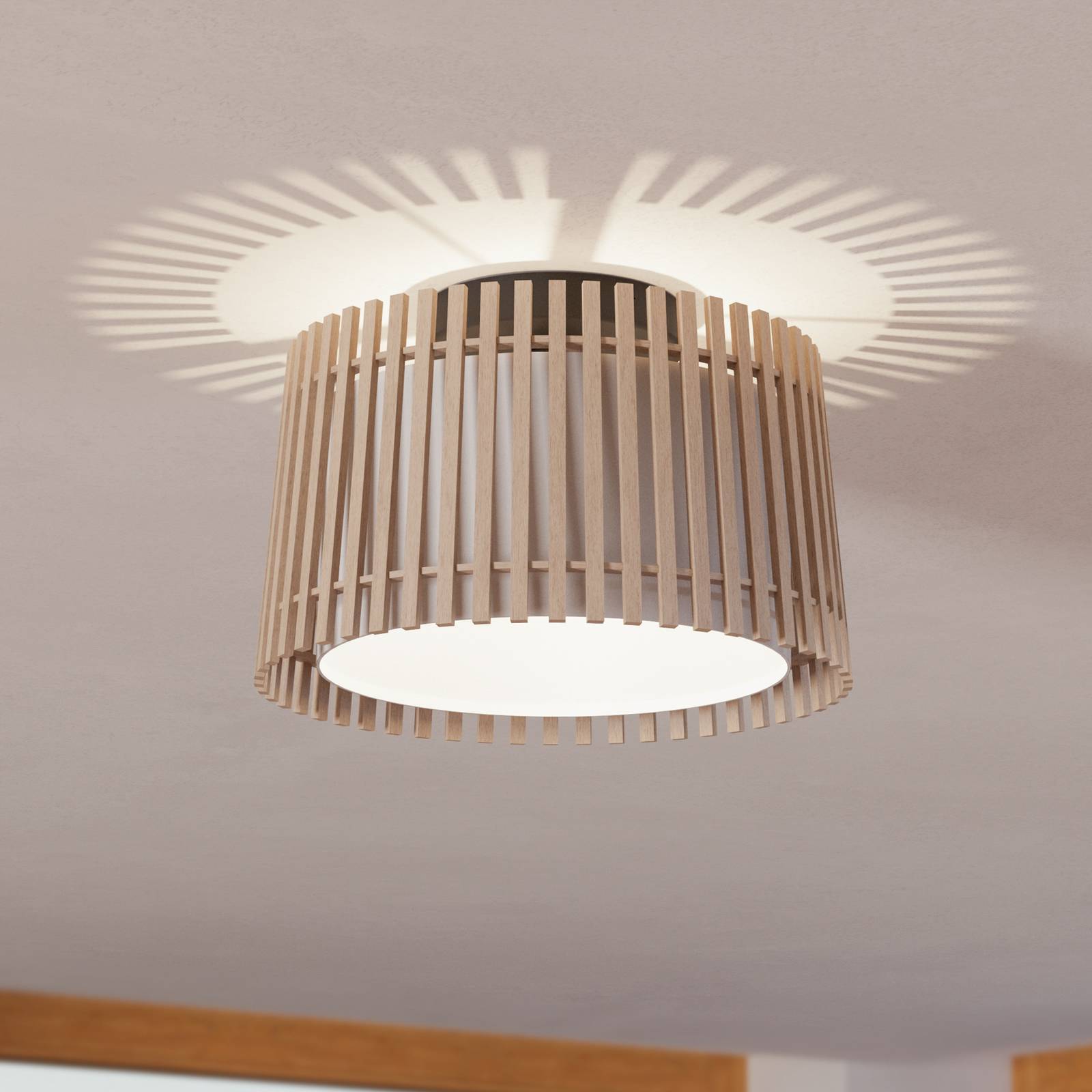 Deckenleuchte Fattoria mit Doppelschirm günstig online kaufen