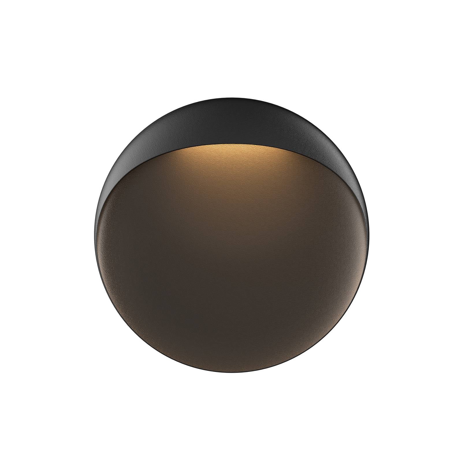 Louis Poulsen LED-Wandlampe Flindt, schwarz 3.000 K Ø 30 cm