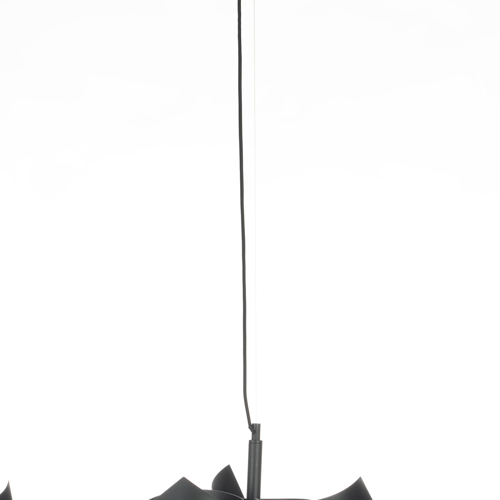Lucande Imron suspension à 6 lampes, noire