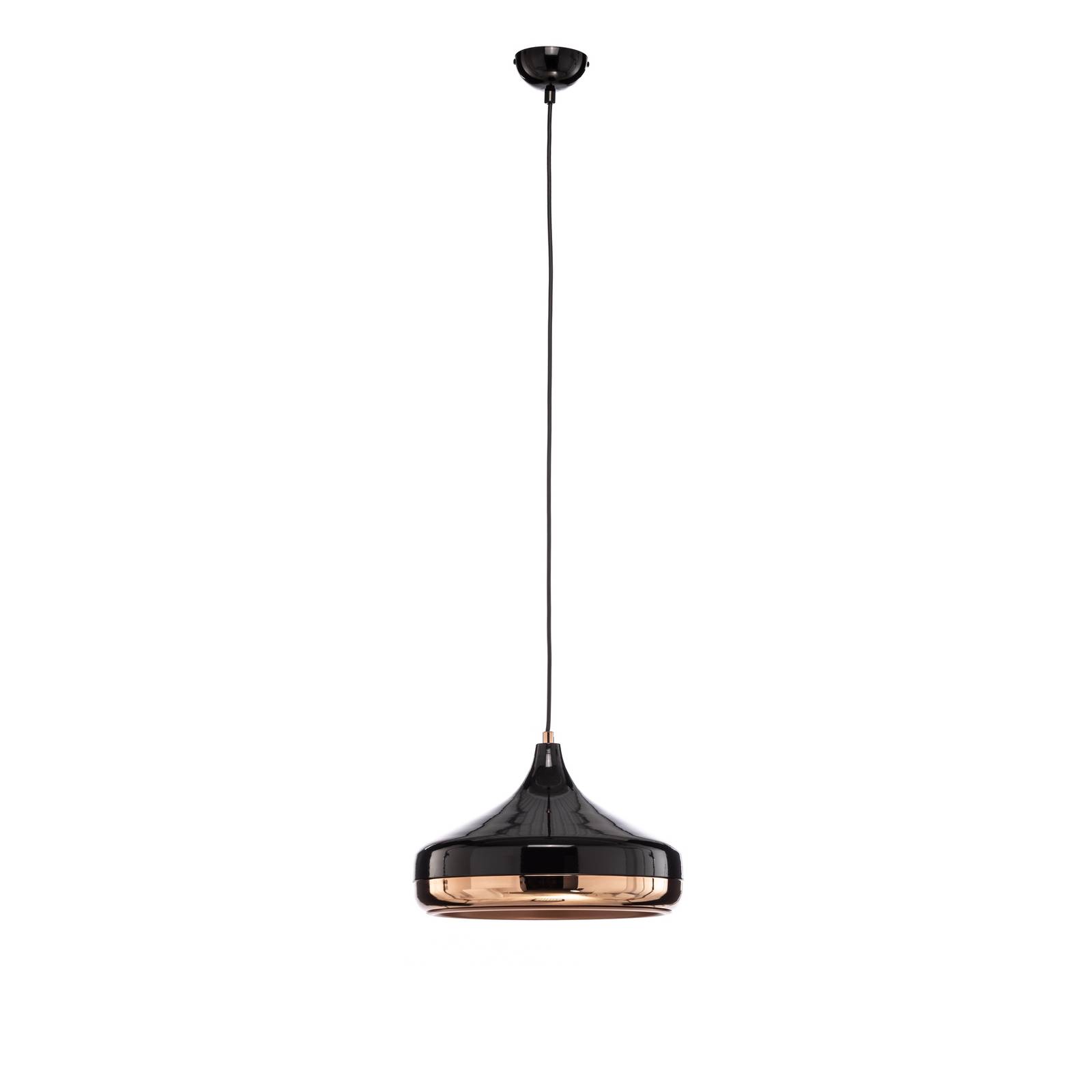 Hängelampe Yildo 253-S 1-flg. Ø36cm schwarz/kupfer