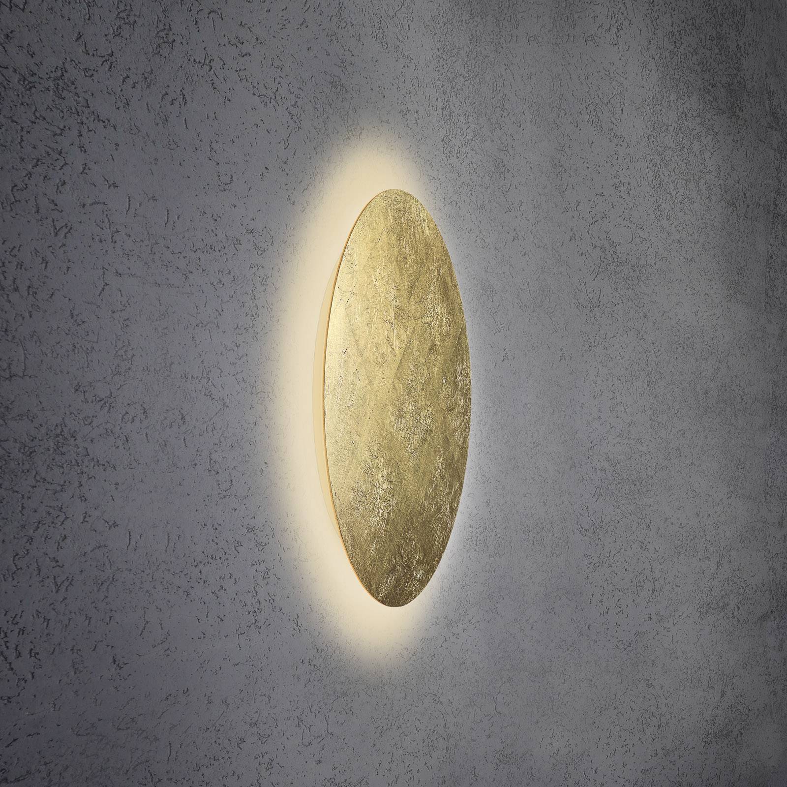 Escale Blade LED wandlamp, bladgoud, Ø 59 cm