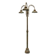 Lampa na maszt Luca mosiądz antyczna miedź 3-pkt.