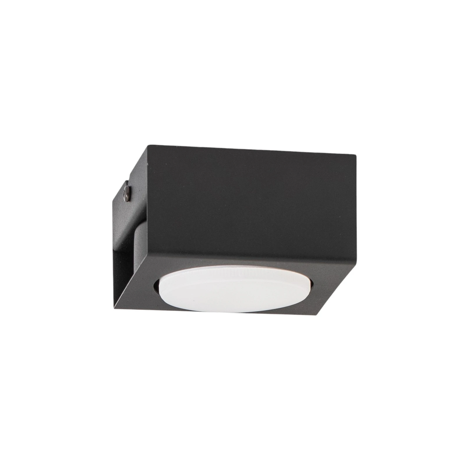 Downlight Ian v čiernej farbe, 1-plameňové