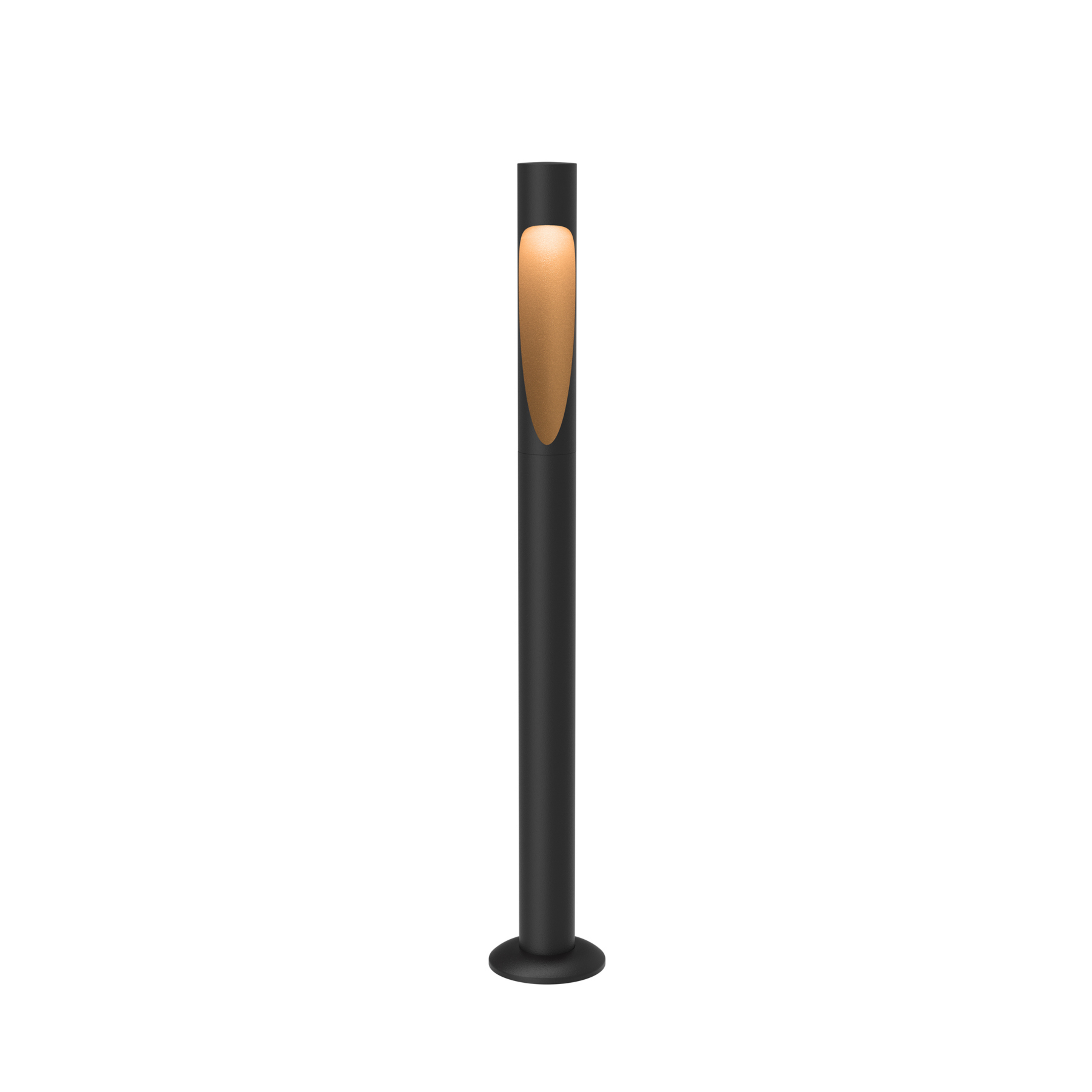 Louis Poulsen, borne lumineuse Flindt, 940 noir, pied 70 cm, 24 V