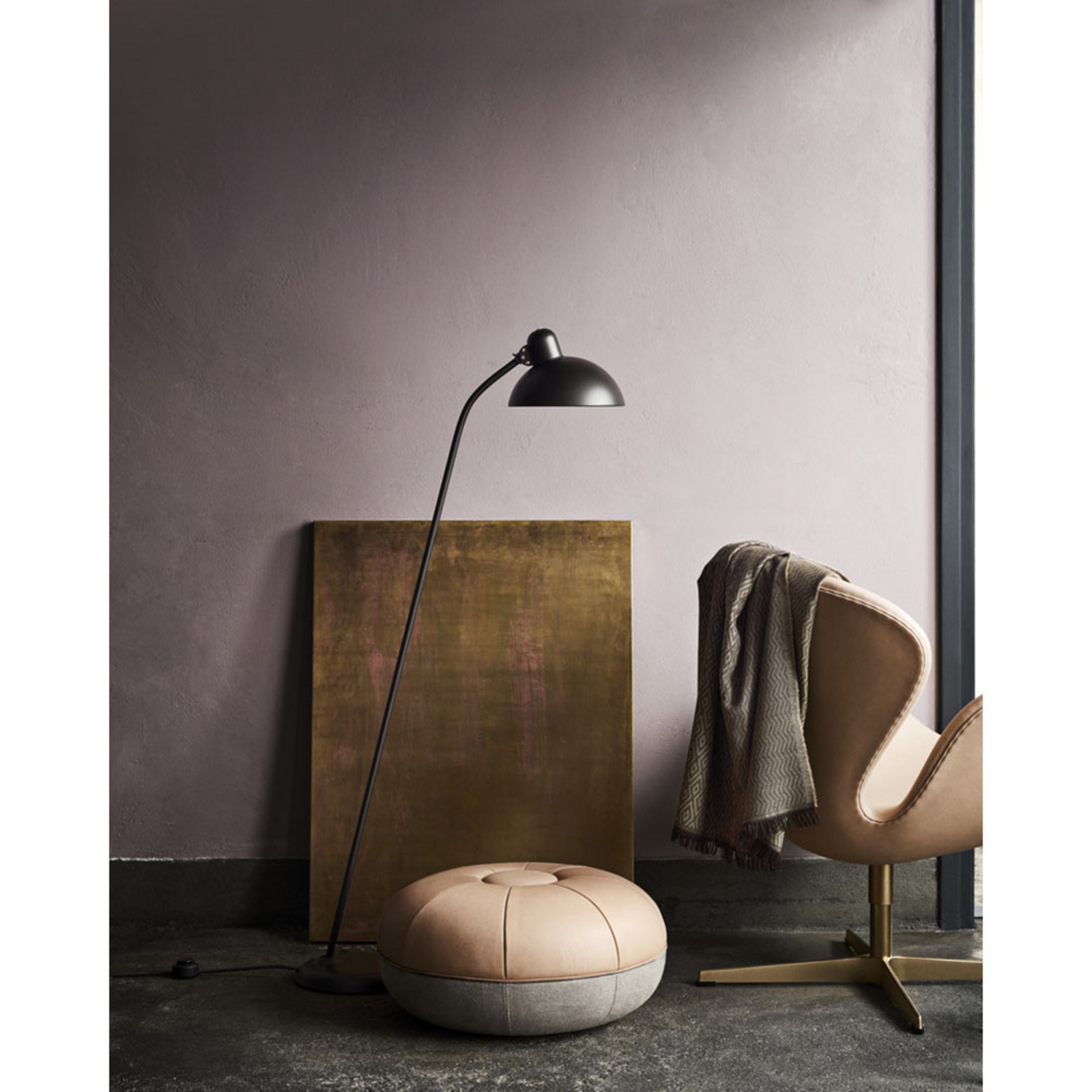 KAISER idell™ 6556-F Podna lampa Mat Crna - Fritz Hansen