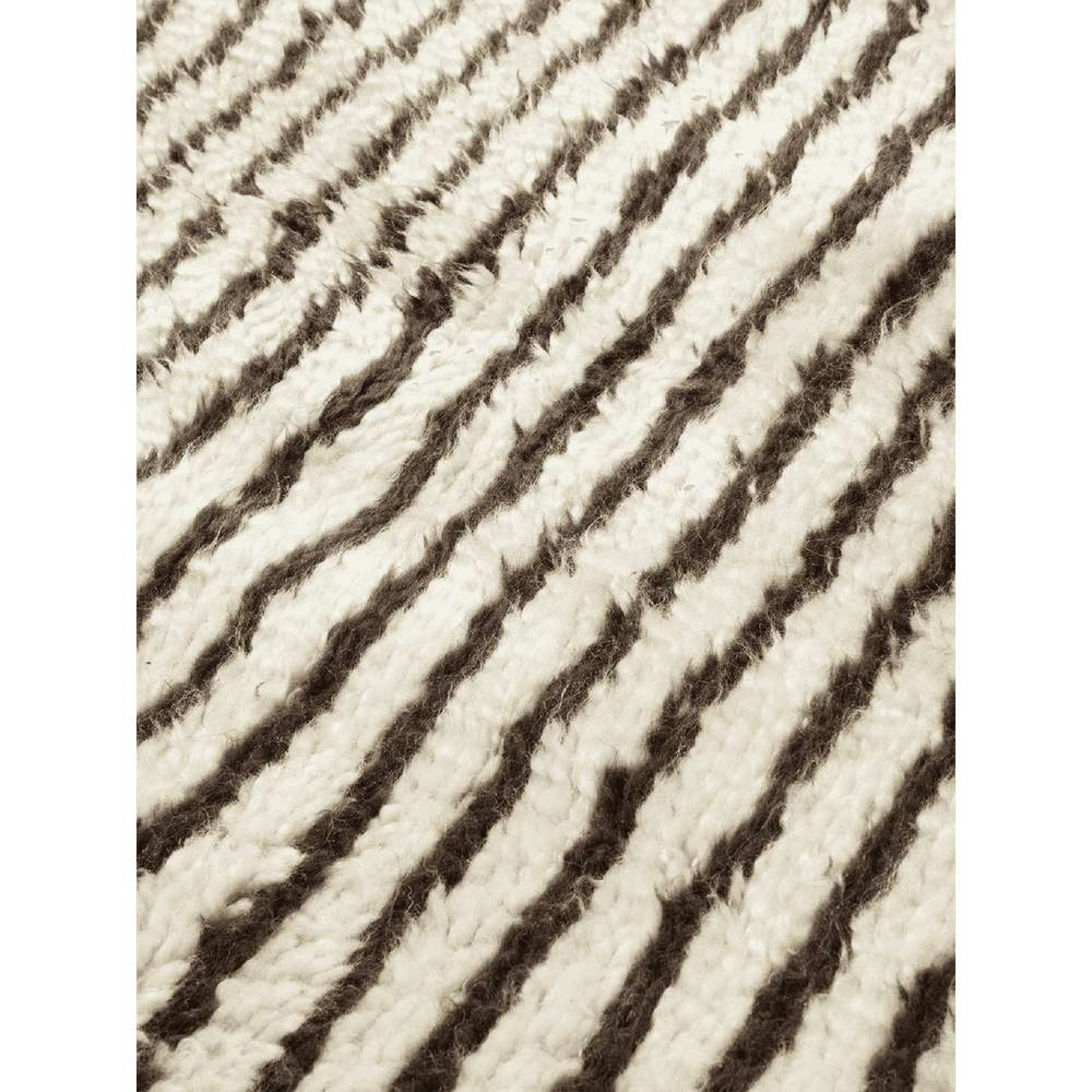 Kami Knotted Rug 80x120 Off-white/Coffee - ferm LIVING