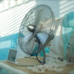 Tischventilator Charly, silber