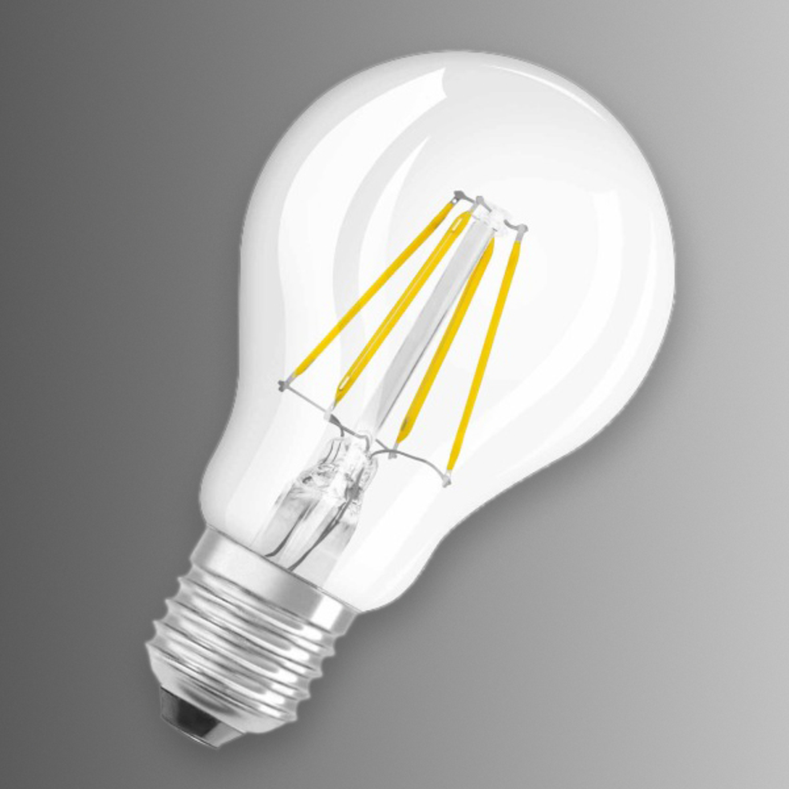 Ampoule LED à filament E27 6,5 W 827, transparente