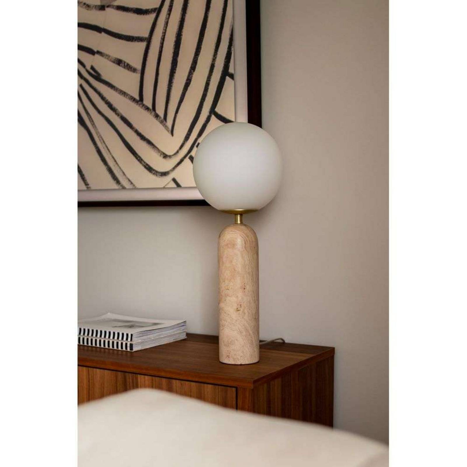  Globen Lighting Globen Lighting Tischleuchte Torrano Höhe 53 Cm Travertin 