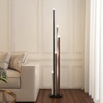 Lucande Stoika LED floor lamp, 150 cm, 5-bulb, metal