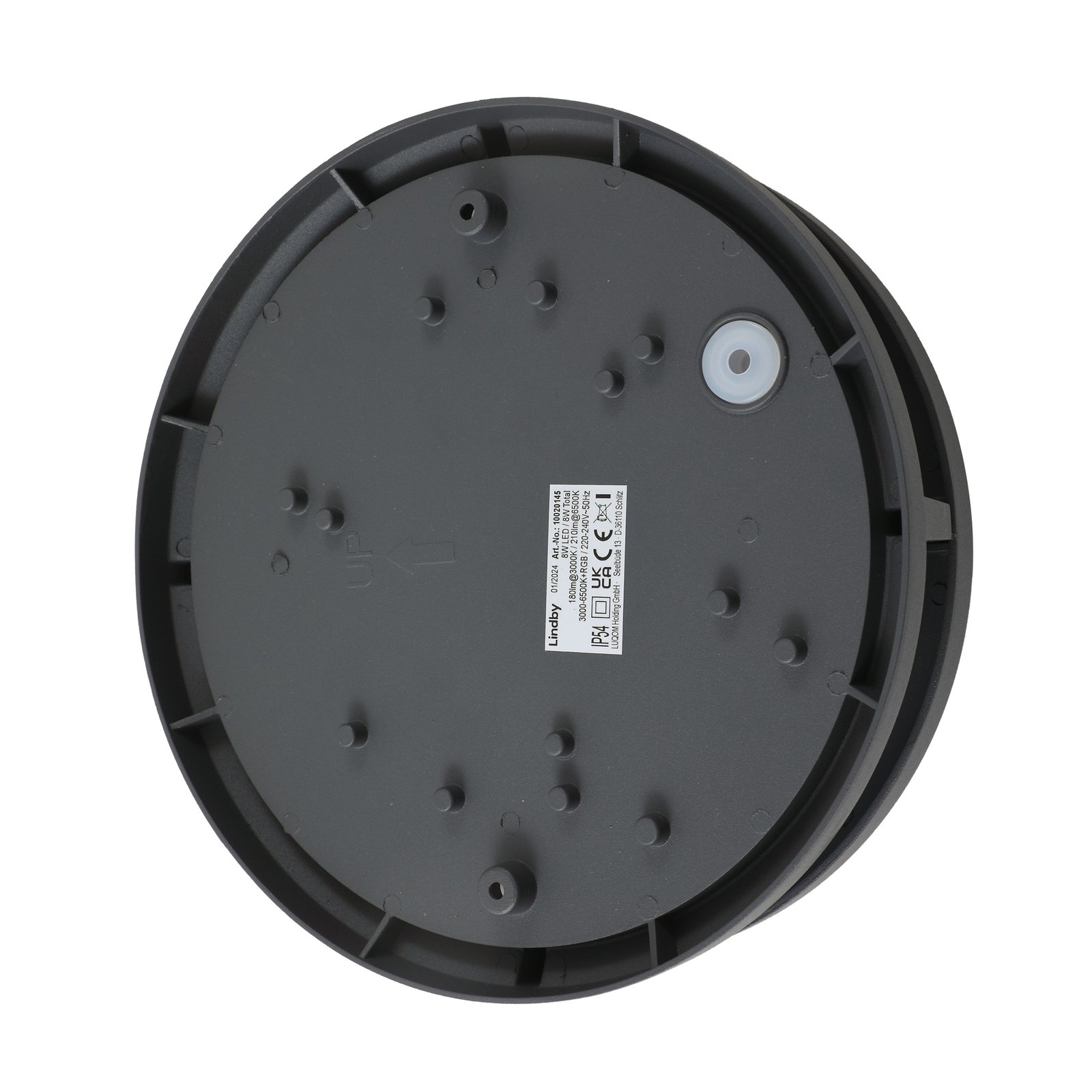 Liren LED Smart În aer liber Aplică de perete Gri - Lindby