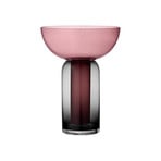 Torus Vase Ø25 Schwarz/Rose - AYTM