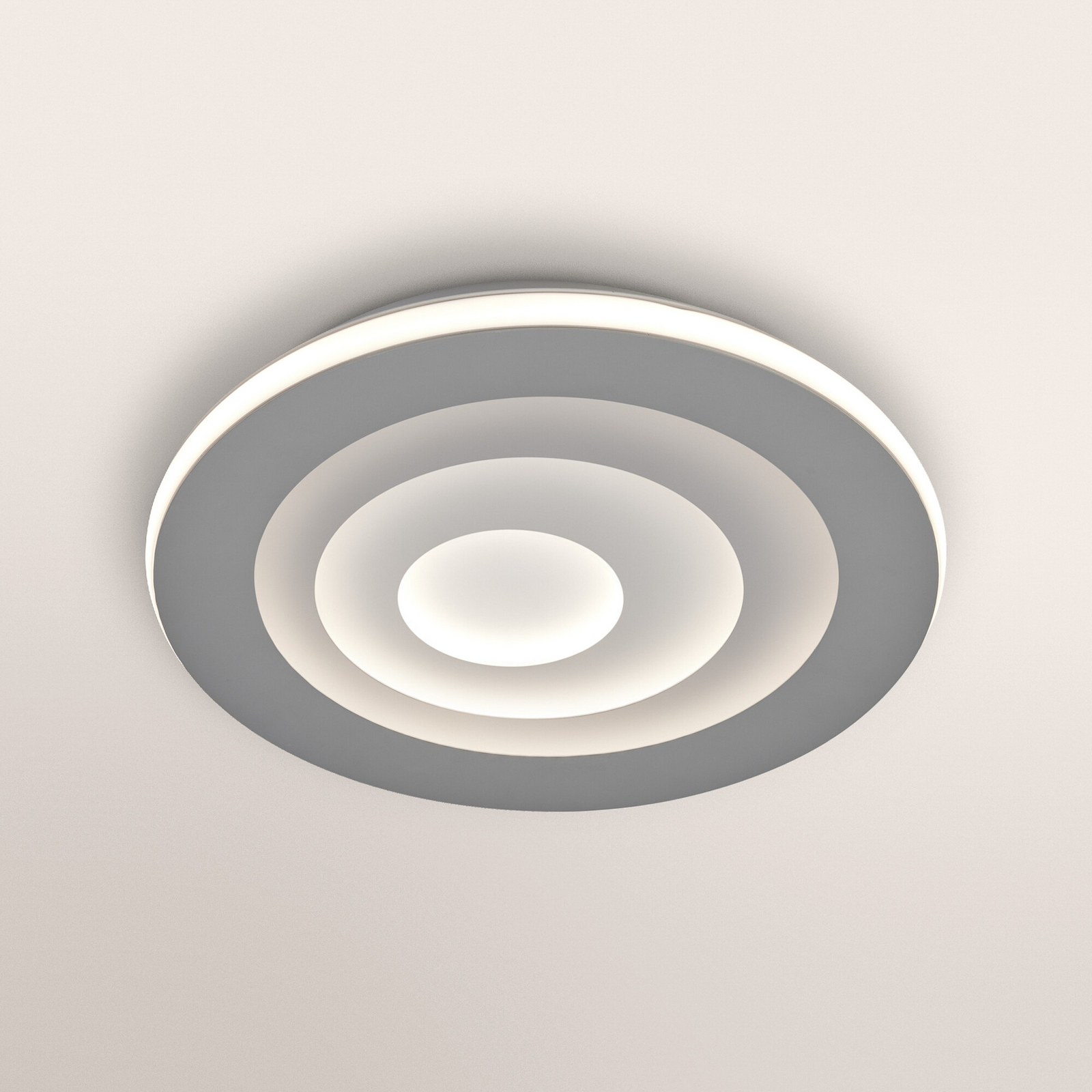 Φωτιστικό οροφής LED OSRAM ORBIS SPIRAL, Ø 37 cm, γκρι, clickdim Φωτιστικό οροφής LED OSRAM ORBIS SPIRAL, Ø 37 cm, γκρι, clickdim
