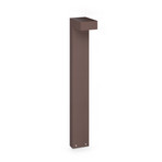 IDEAL LUX LED-väglampa Sirio, brun, höjd 80 cm, metall