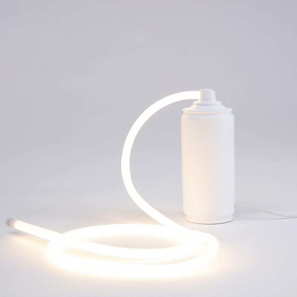 Seletti Daily Glow Spray Bordslampa, vit från Seletti