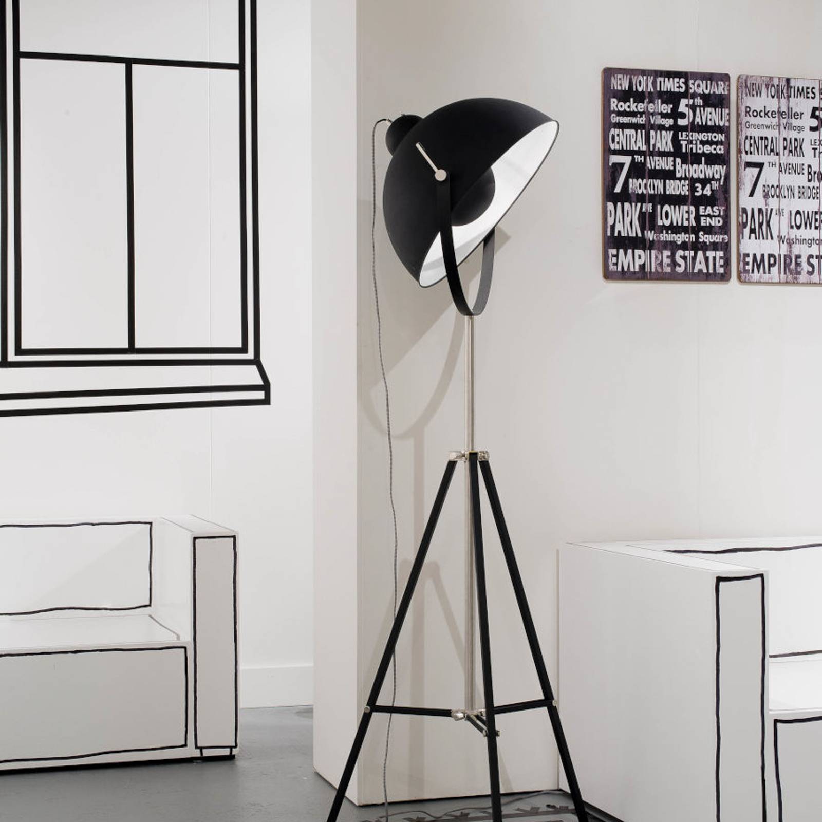 It’s about RoMi Hollywood tripod-lampe svart